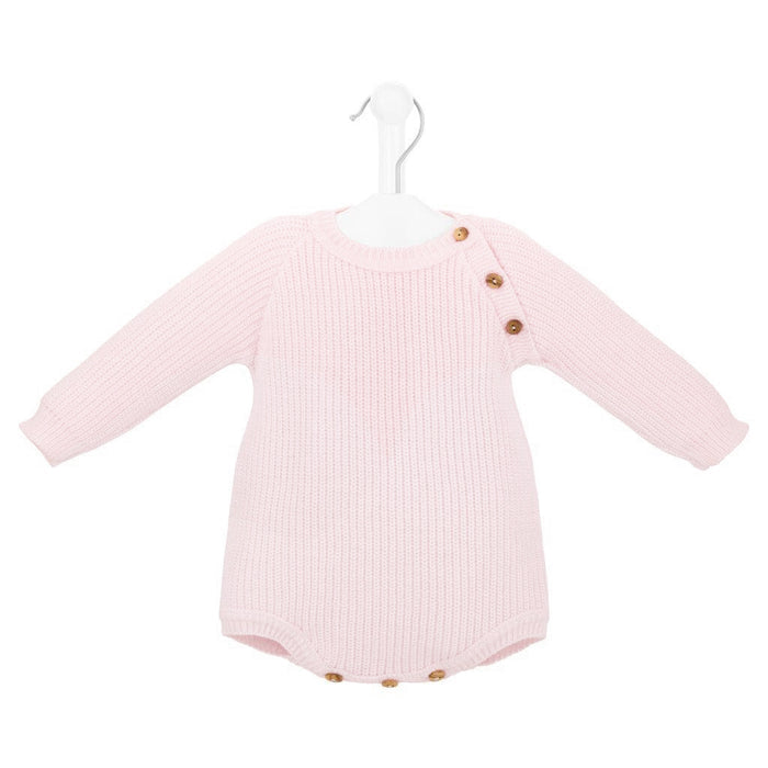 Mabel & Fox - Knitted Romper - Pink - Mabel & Fox