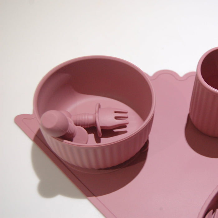 Mabel & Fox - Silicone Baby Cutlery - Pink - Mabel & Fox