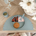 Mabel & Fox - Silicone Scalloped Placemat - Blue - Mabel & Fox