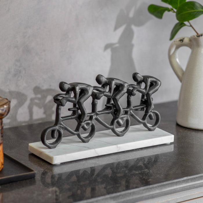 Macleod Cyclist on Marble Base