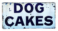 Metal Wall Sign - Dog Cakes Blue