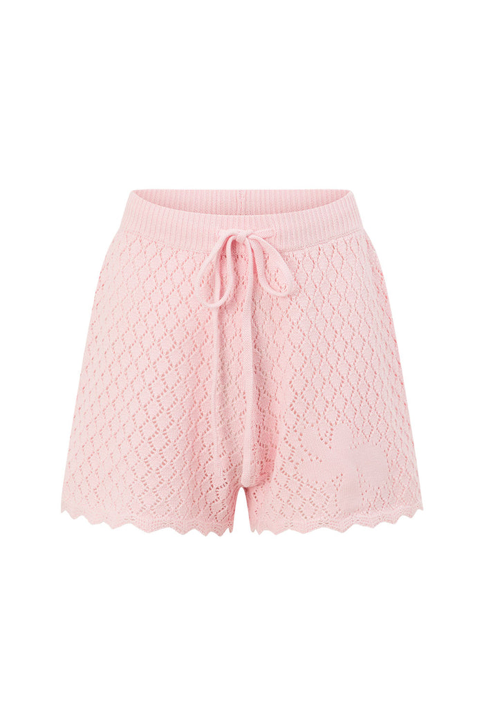 Milana Knit Shorts - Pink