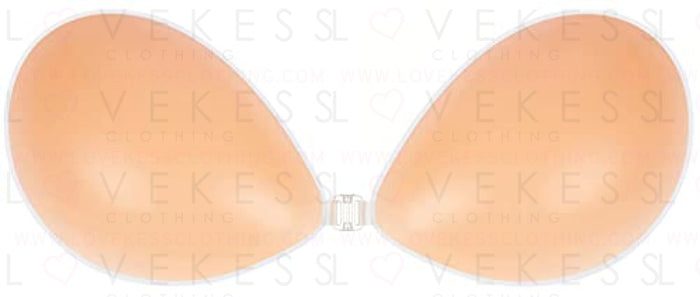 MITALOO Adhesive Bra Invisible Strapless Backless Bra Sticky Push up Silicone Bra for Women Light Nude