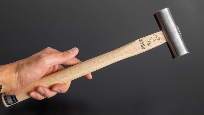 Morihei Hishiboshi Migaki Rounded Genno Metal Hammer 375g - HITOHIRA