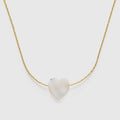 Mother Of Pearl Heart Necklace