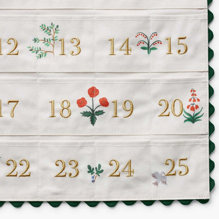 Nativity Embroidered Hanging Advent Calendar