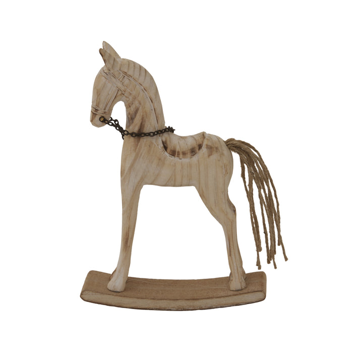Natural Rustic Rocking Horse