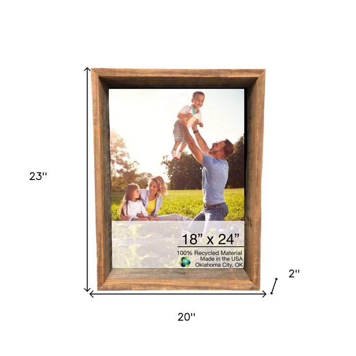 Natural Weathered Grey Wood Picture Frame | 16"x20"