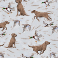 Nicholas & Chocolate Banks in Grey Blue Wallpaper