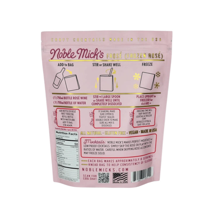 Noble Mick's Frozen Cocktail (choose from 6 flavors)