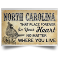 North Carolina That Place Forever In Your Heart Poster - Poster Teezalo