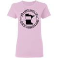 North Dakota Girl Living In Minnesota World T Shirt - T-shirt Teezalo