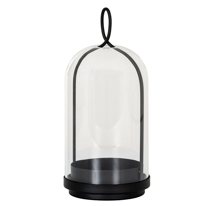 Nysa Large Candle Holder With Glass Cloche