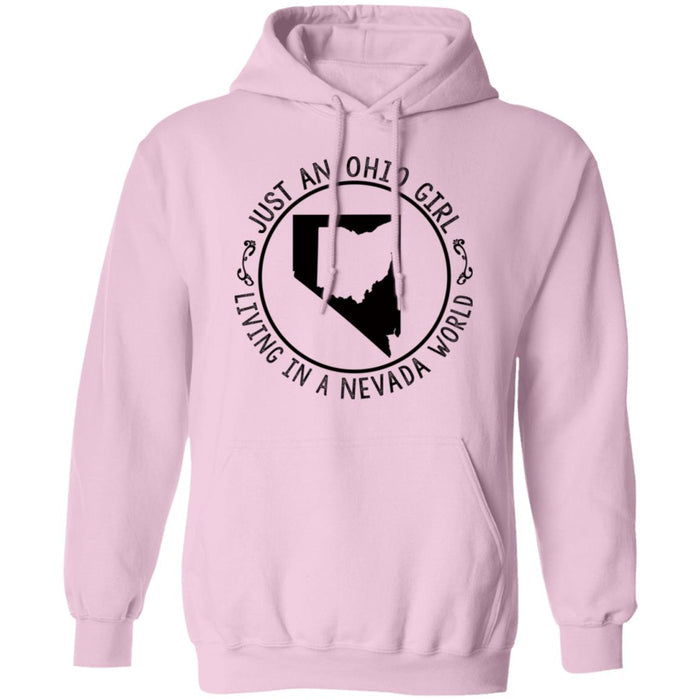 Ohio Girl In Nevada World Hoodie - Hoodie Teezalo