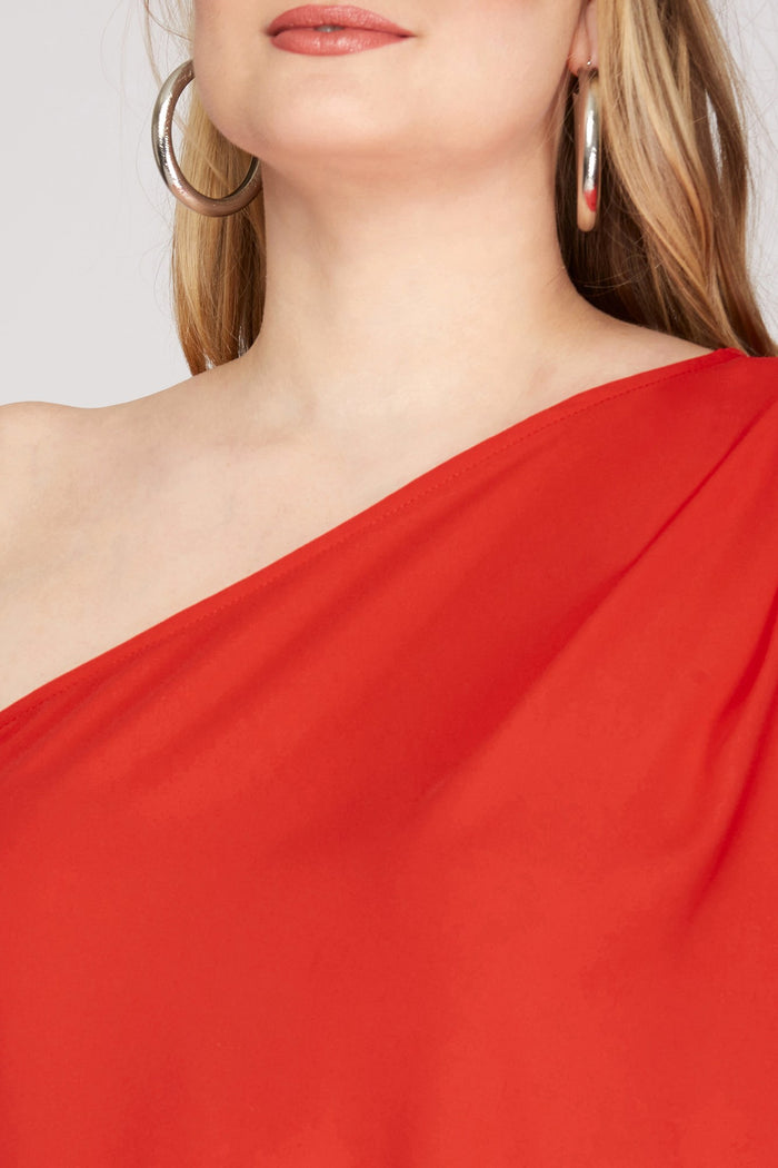 Out & About One Shoulder Top - Curvy