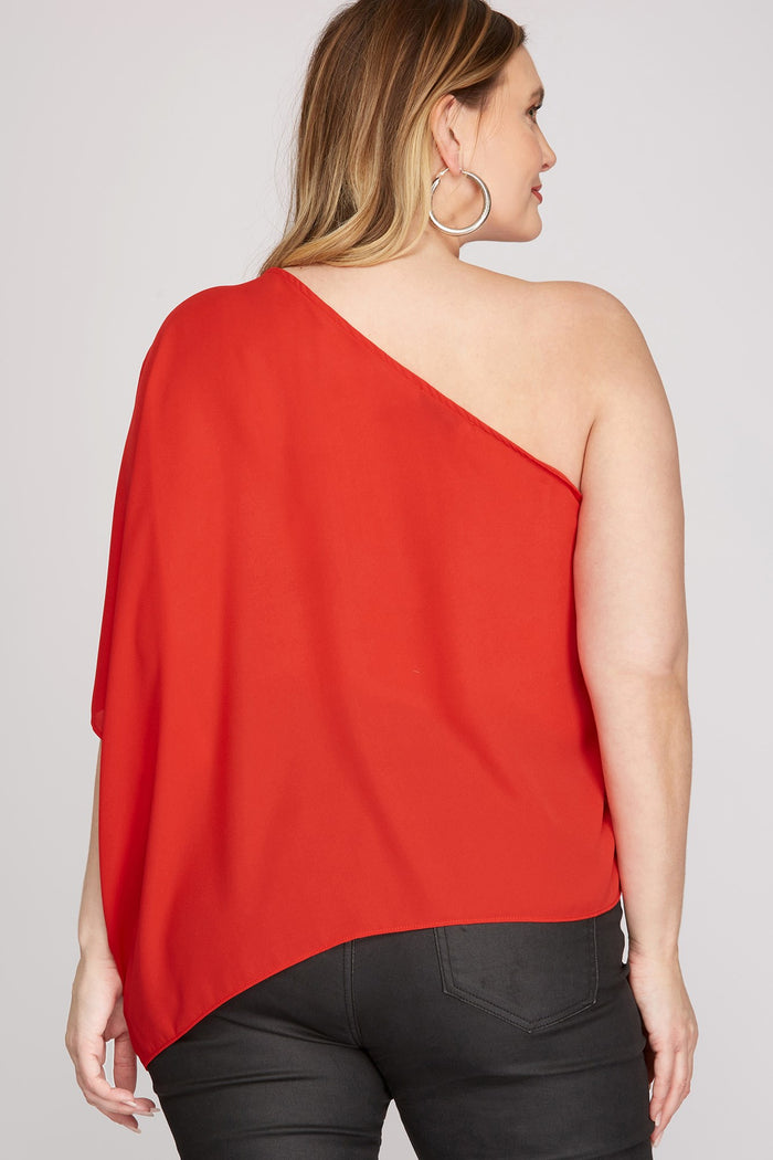 Out & About One Shoulder Top - Curvy