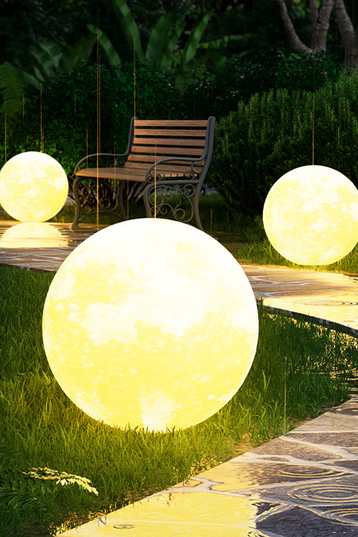 Outdoor Moon Floor Lamp - view 3 | SamuLighting