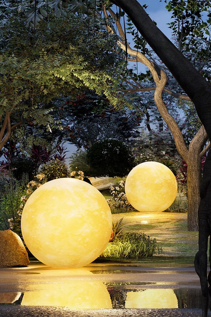 Outdoor Moon Floor Lamp - view 4 | SamuLighting