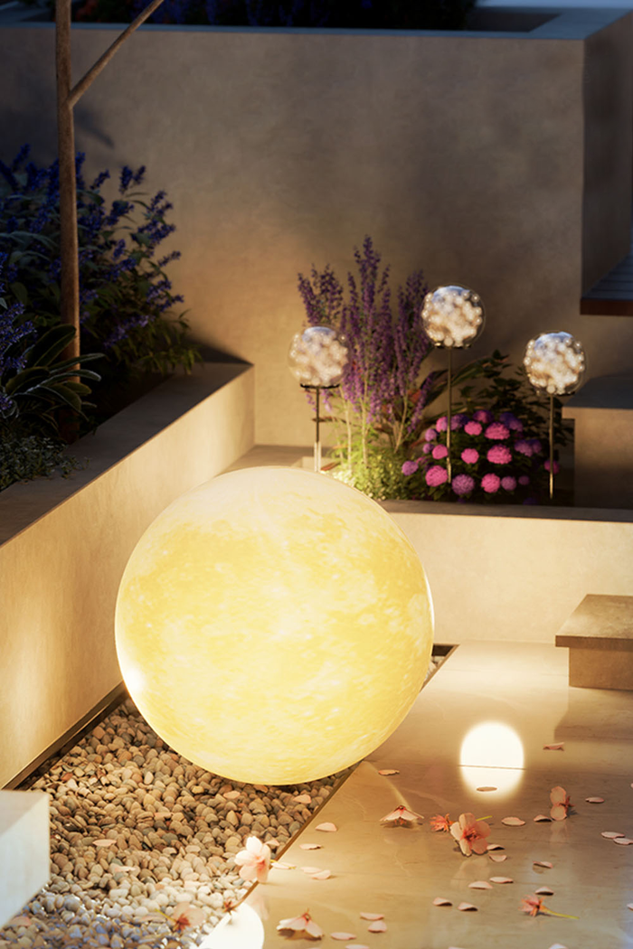 Outdoor Moon Floor Lamp - view 6 | SamuLighting