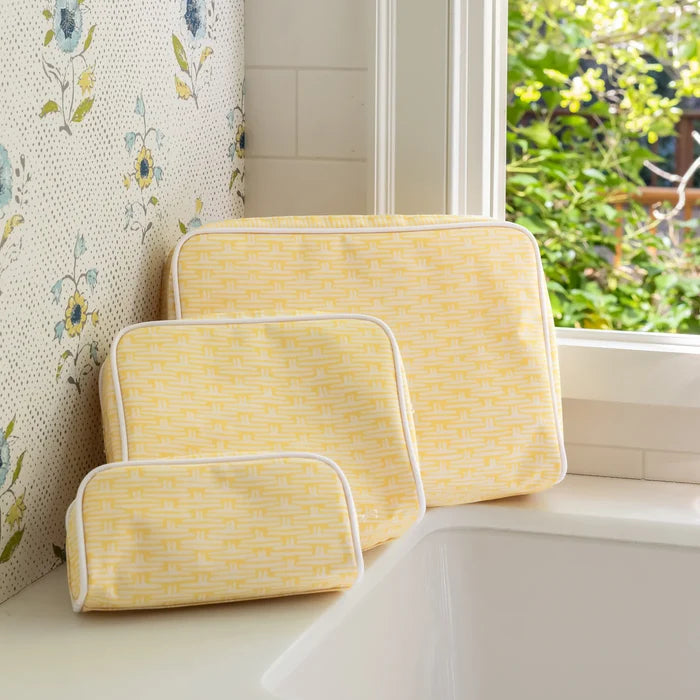Patterned Toiletry Bag Trio