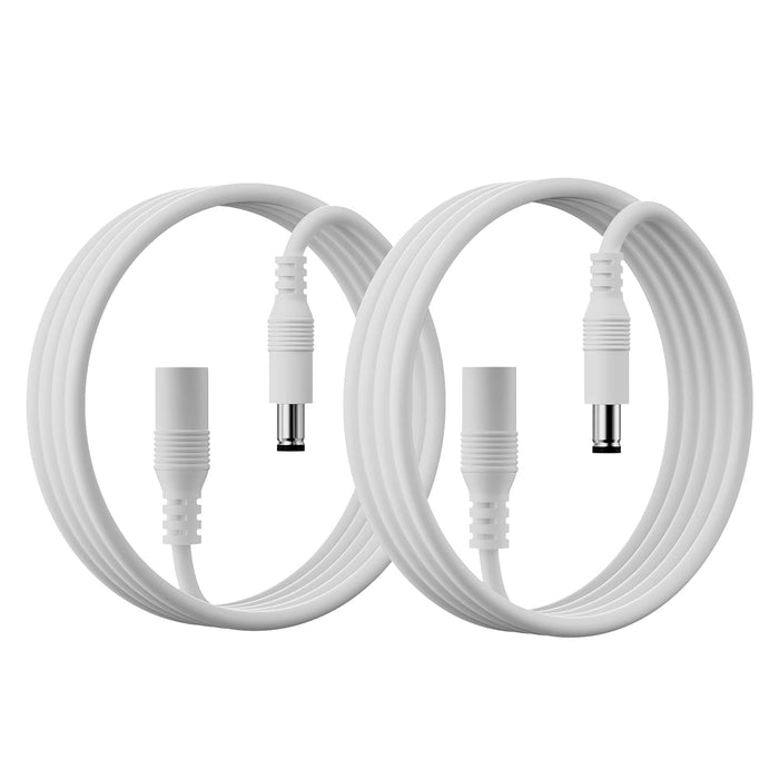 PAUTIX 13ft 2-Pack 20AWG Universal DC 24V Extension Cable （5.5mm x 2.1mm）