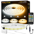 PAUTIX 24V CCT COB LED Strip Lights Kit,9.84ft