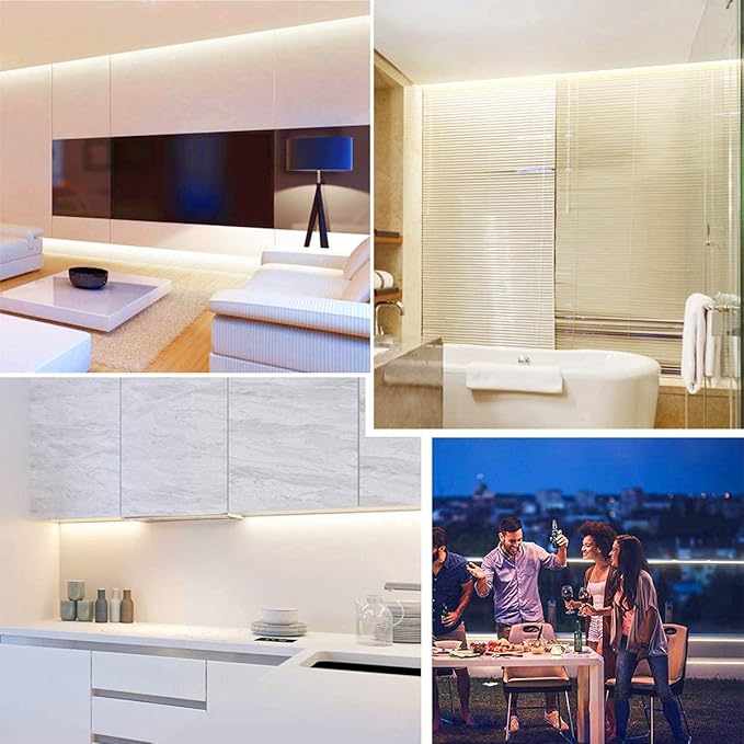 PAUTIX 24V COB LED Strip Lights ,40ft/12.2m,3000K