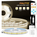 PAUTIX 24V COB LED Strip Lights Kit,16.4ft/5m Dimmable 4000K
