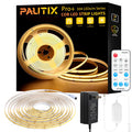 PAUTIX 24V COB LED Strip Lights Kit,24ft/7.5m Dimmable 3000K