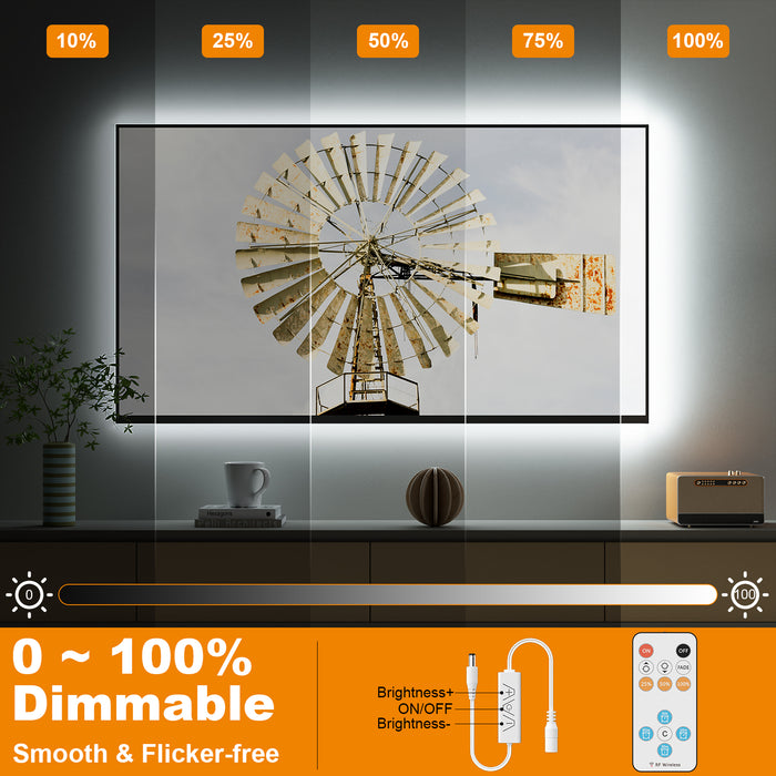 PAUTIX 24V COB LED Strip Lights Kit,32.8ft/10m 6000K