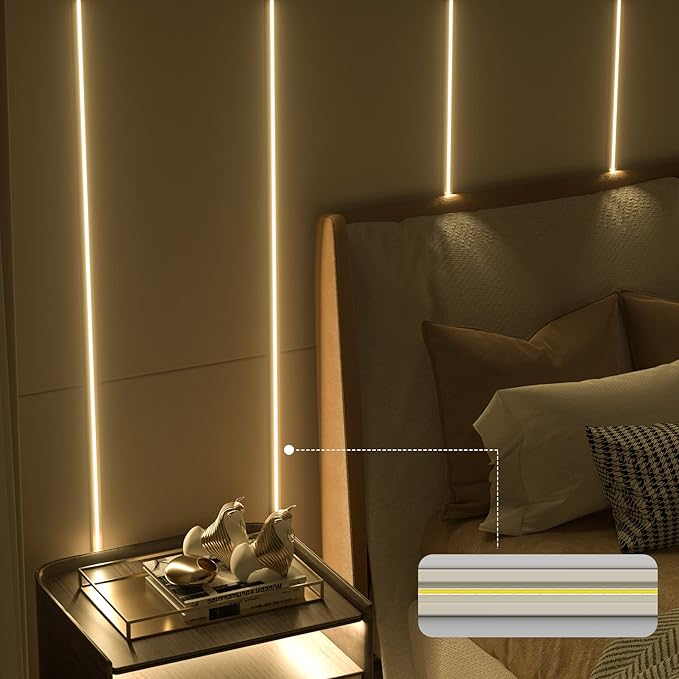 PAUTIX 24V COB LED Strip Lights,16.4ft/5m 3000K