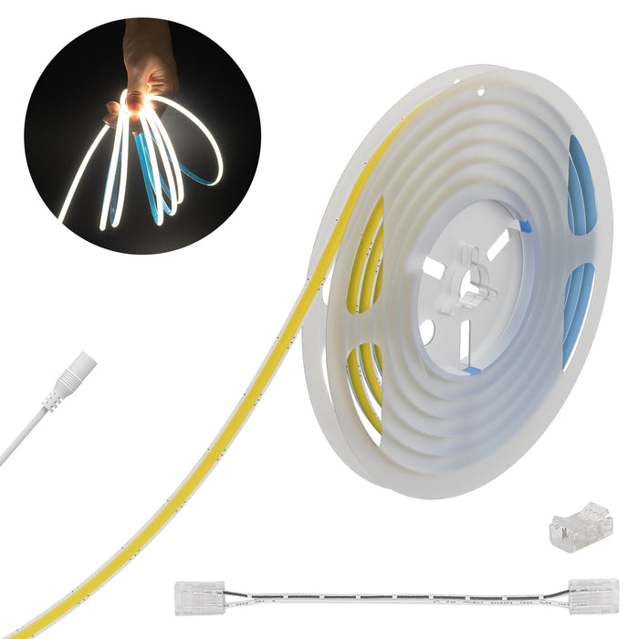 PAUTIX 24V COB LED Strip Lights,16.4ft/5m 4000K