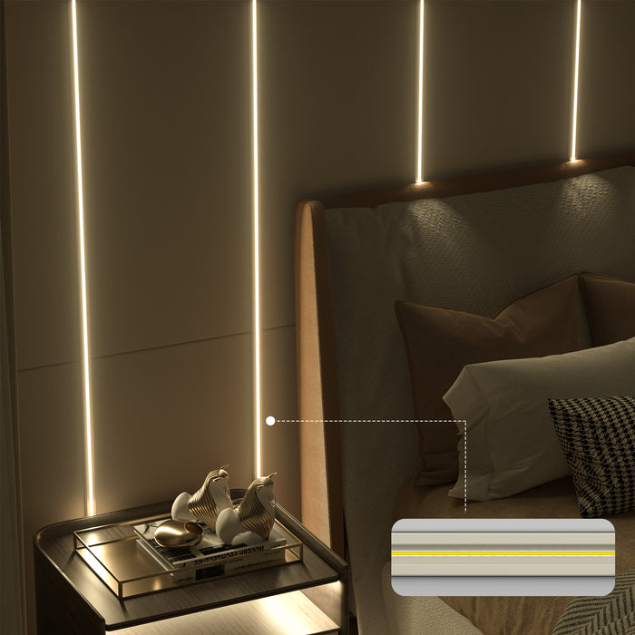 PAUTIX 24V COB LED Strip Lights,16.4ft/5m 4000K