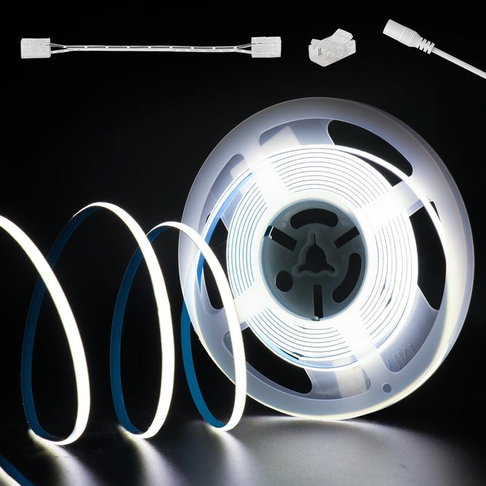 PAUTIX 24V COB LED Strip Lights,16.4ft/5m 6000K