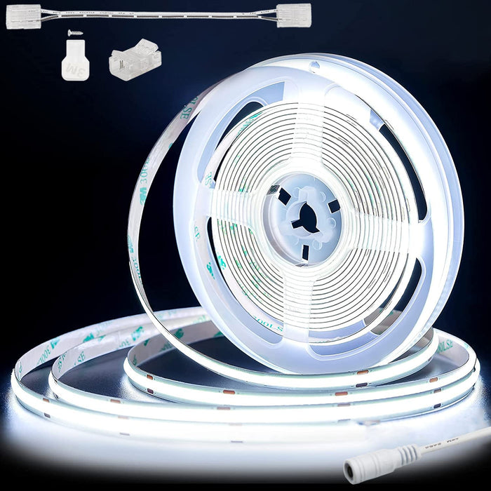 PAUTIX 24V COB LED Strip Lights,20ft/6.1m 6000K