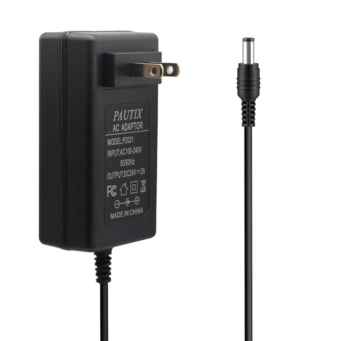 PAUTIX 24V DC Power Supply Adapter 24Volt 2A 48W