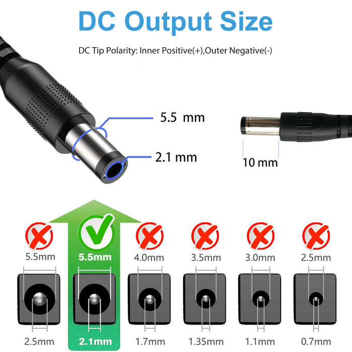 PAUTIX 24V DC Power Supply Adapter 24Volt 2A 48W