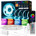 PAUTIX 24V RGB COB LED Strip Lights Kit,9.84ft/3m,Work with Alexa/Google Assistant/Tuya