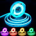 PAUTIX 24V RGB COB LED Strip Lights,16.4ft/5m,IP65 Waterproof,4200LEDs