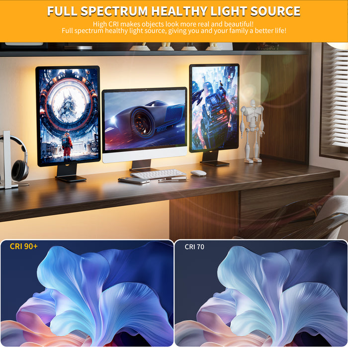 PAUTIX 5V USB COB LED Strip Lights, 6.56ft/2m 2700K,640LEDs