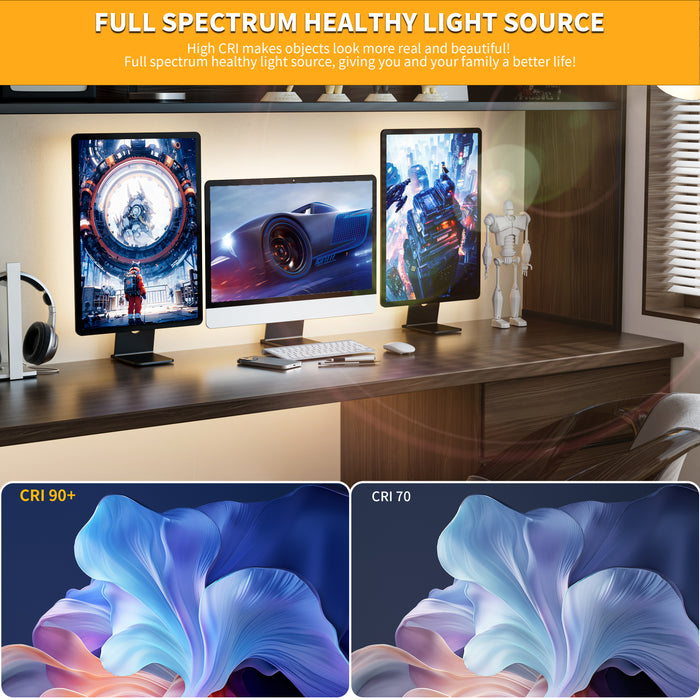 PAUTIX 5V USB COB LED Strip Lights, 6.56ft/2m 4000K,640LEDs