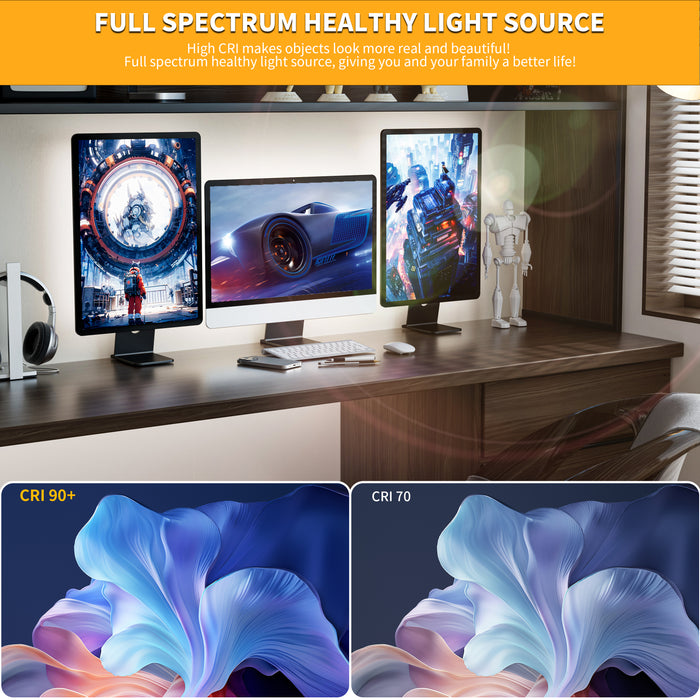 PAUTIX 5V USB COB LED Strip Lights, 6.56ft/2m 6000K,640LEDs