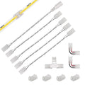 PAUTIX 8mm Connectors Kit for 2-Pin COB LED Strip Lights
