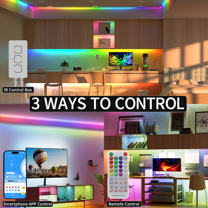 PAUTIX SP611E Bluetooth Music Pixel LED Smart Controller Kit,for Addressable RGB LED Strip with Smart IC