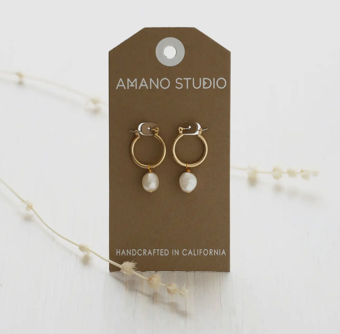 Pearl Hoop Earring