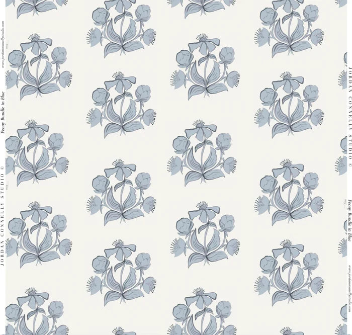 Peony Bundle in Blue- Fabric