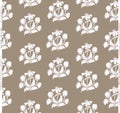 Peony Bundle in Salt on Coffee Wallpaper
