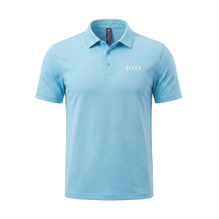 Phi Chi Theta lululemon Evolution Short-Sleeve Polo - Proud Cloud