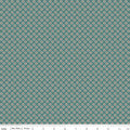 Pillowcase - Wild Rose Tiny Flowers Teal Cotton