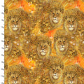 Pillowcase - World of Wonder Lion Gold Cotton